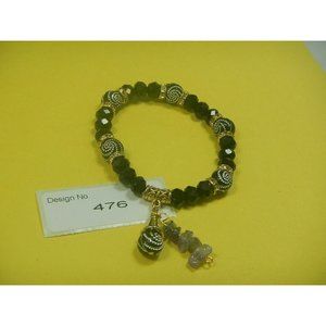 Amethyst Gemstone-Energy Jewelry-Fashion Stretch-Bracelet-Beaded- Charms-476